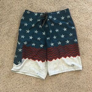 Large American swim trunks